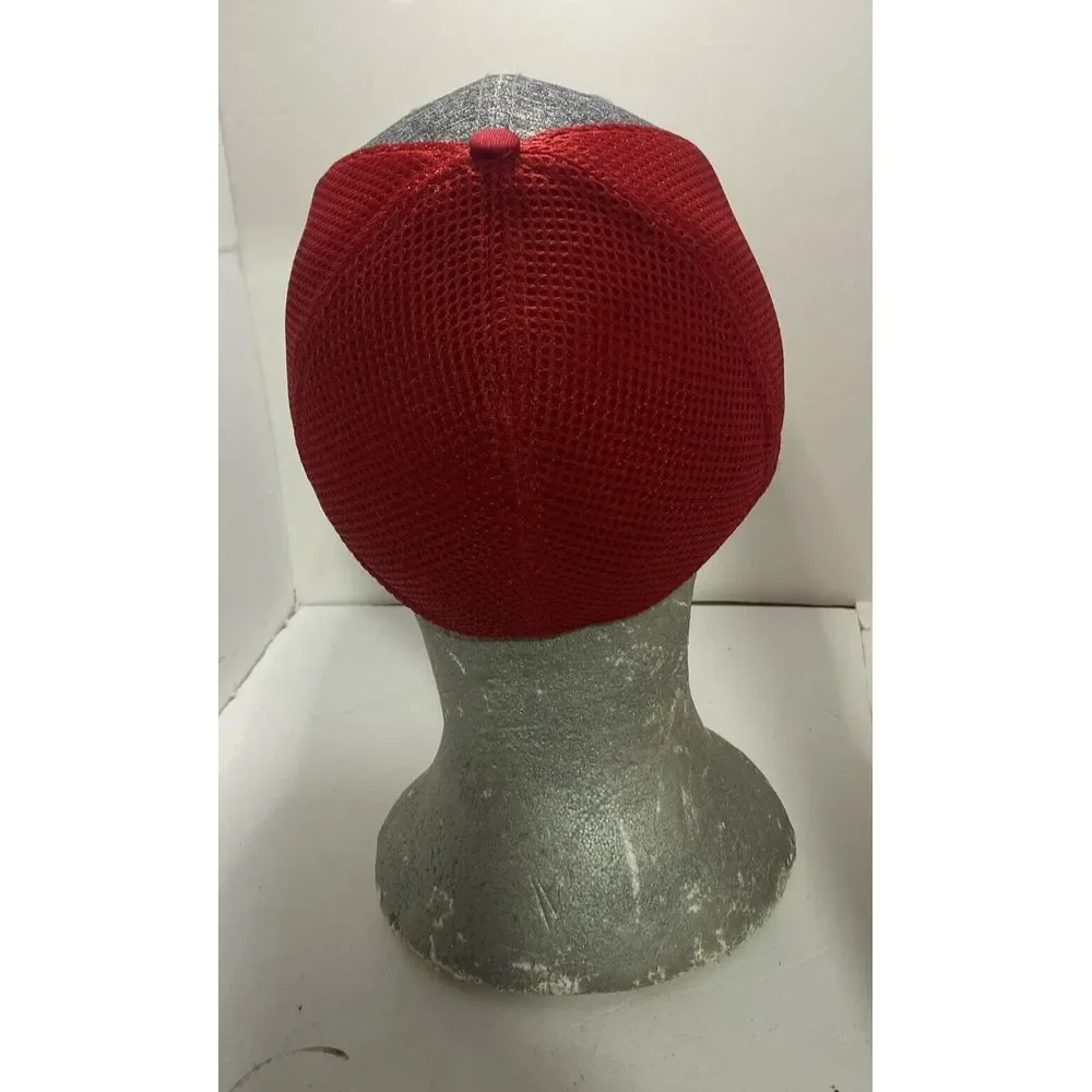 New Era 39thirty Louisville Cap Small-‎ Medium Red Gray